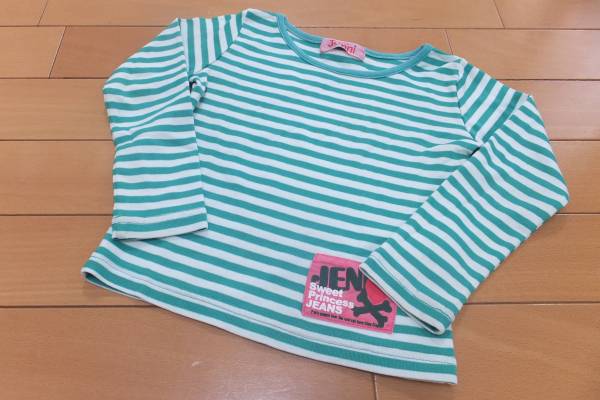 良品★JENNI/ジェニィ★長袖Tシャツ ロンT 100 ボーダー拍卖