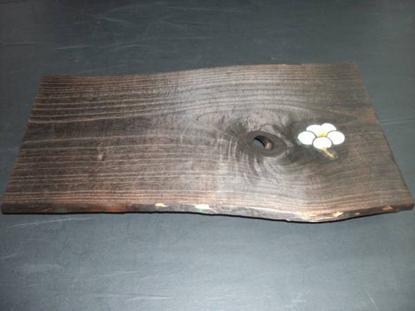 焼桐ポリウレタン仕上げ横見梅飾り台:b拍卖