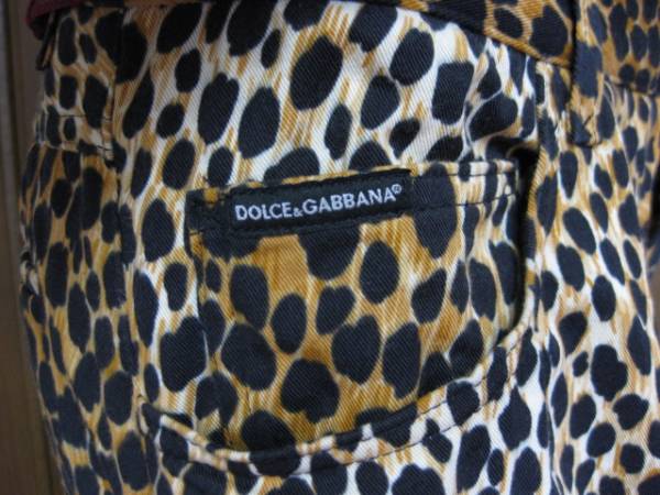 ★送料無料★超美品★DOLCE&GABBANA/豹柄ボトム★46★希少品★拍卖