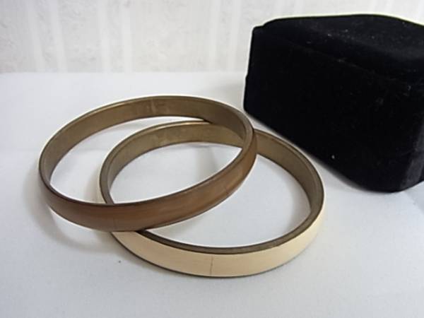 シックな色味◎2個 2連でお洒落に ブレスレット☆++拍卖