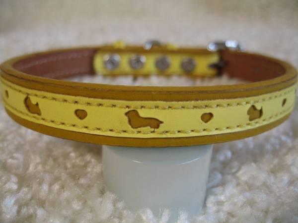 ★同梱お得★♯15ー№9・かわいい首輪・イエロー♪拍卖