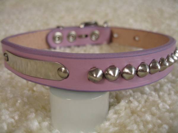 ★同梱お得★♯18-№39・先カン式首輪・ロング・ラベンダー♪拍卖