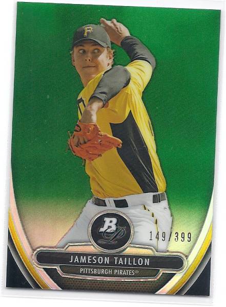 2013 Bowman Platinum Jameson Taillon Green Refractor /399拍卖