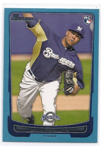 2012 Bowman Draft Wily Peralta RC Blue /500拍卖