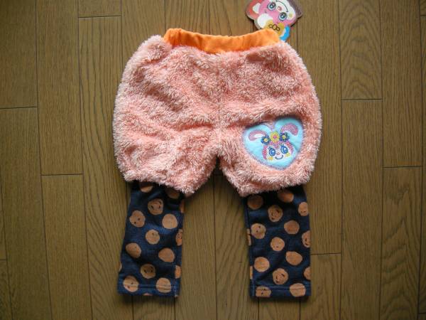 【新品】coconuts milk重ね着風起毛パンツ 90拍卖