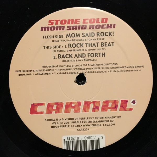 Stone Cold / Mom Said Rock!拍卖