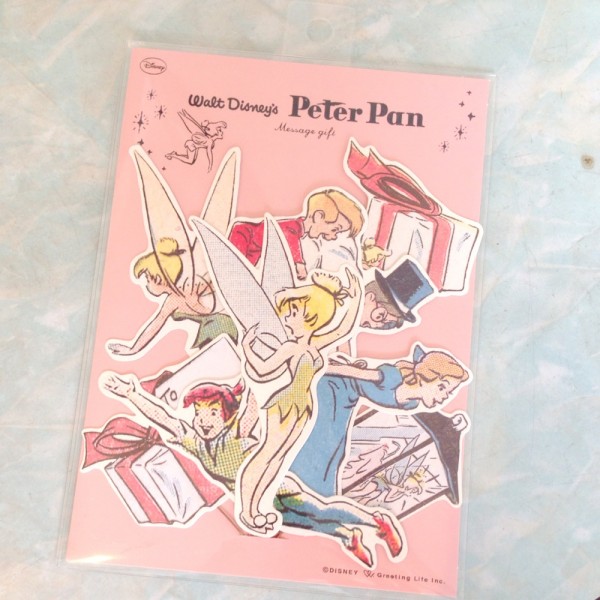新品&即落◎ワイヤー付きメッセージカード☆ピーターパン ディズニー メッセージカード拍卖