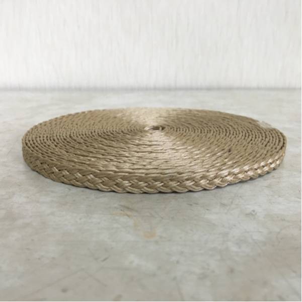 ラスト!9mmビニロンテープ ベージュ 編み物 バッグ ハンドメイド 手芸拍卖