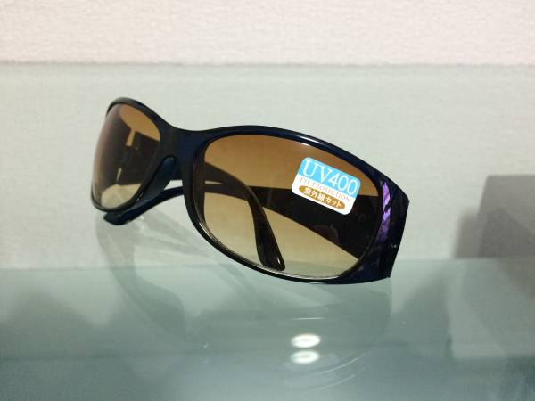 ☆ファッションサングラス オレンジ×紺☆拍卖