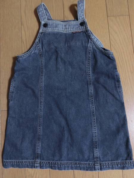 ■子供服 コムサ110女の子 デニム ジャンパースカート(検ベベ拍卖