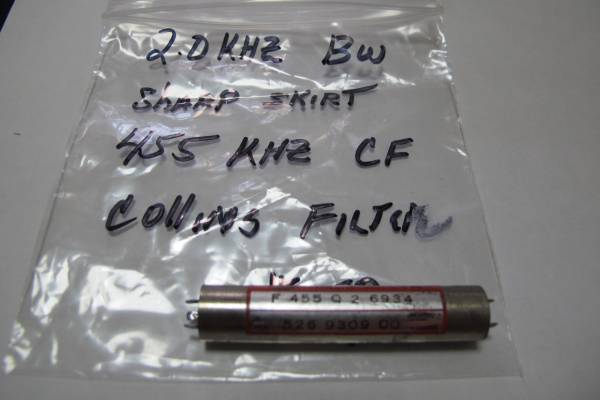 コリンズ COLLINS FILTER 455KHZ 2.0KHZ BW SHARP SKIRT拍卖
