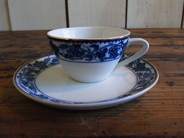 NIKKO ダブルフェニックス ぶどうのカップ&ソーサー大①/ニッコー 日本硬質陶器拍卖