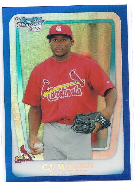 2011 Bowman Chrome Draft C.J. McElroy Blue Refractor /199拍卖
