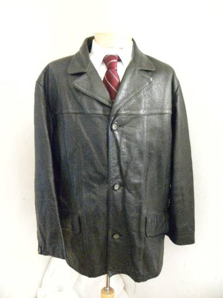 |o_o|Guess(2n)本革ジャケット180-185cm黒拍卖