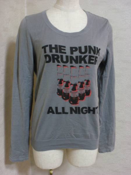 美品 moussy 薄手ニット マウジー DISARM OR DRINK拍卖