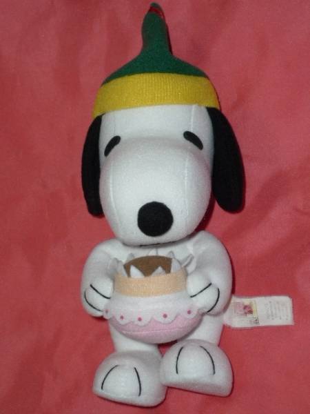 激レア!バースデーケーキ持った スヌーピー ぬいぐるみ(非売品)拍卖