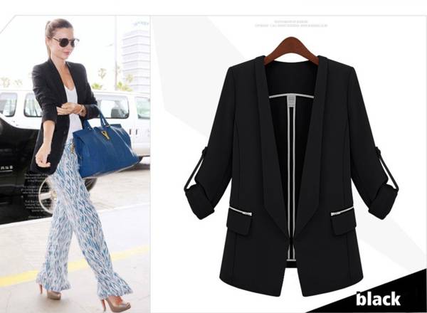 格安/上品な雰囲気を演出するヨーロッパスタイルジャケットXXL黒拍卖