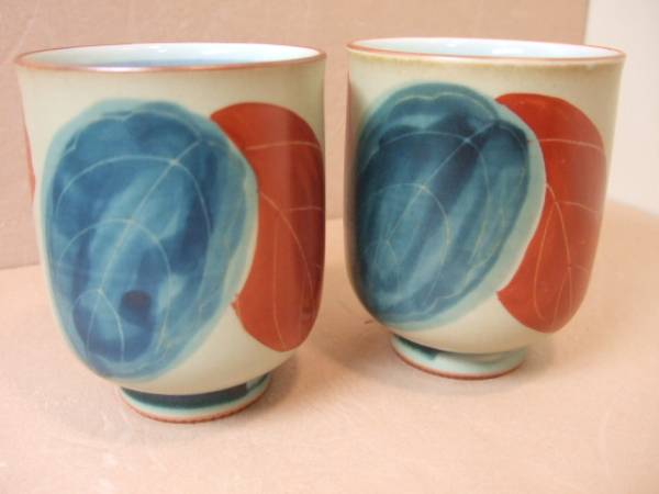 画像からご判断下さい★湯呑み×2客セット拍卖
