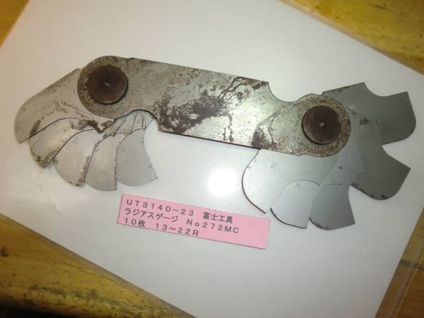富士工具 ラジアスゲージ No272MC UT3140-23拍卖