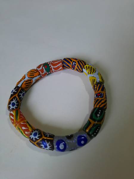 カラフル ブレスレット クロボビーズ ガラス 拍卖