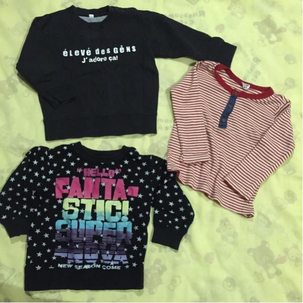 女児 秋冬物 トップス 計3枚セット まとめ売り 95サイズ拍卖