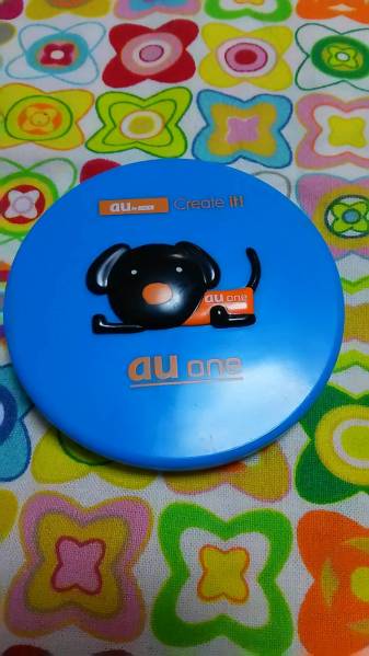 手鏡 ミラー au one 黒い犬 スライド式 非売品拍卖