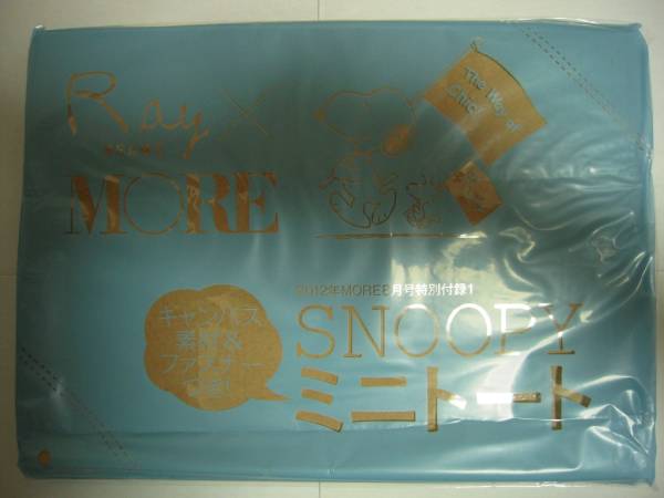 MORE レイ ビームス 8月号付録 のみ SNOOPY ミニトート 即決拍卖