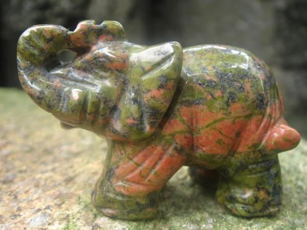 ☆風水,開運UP希少天然ジャスパー「象神」置物1拍卖