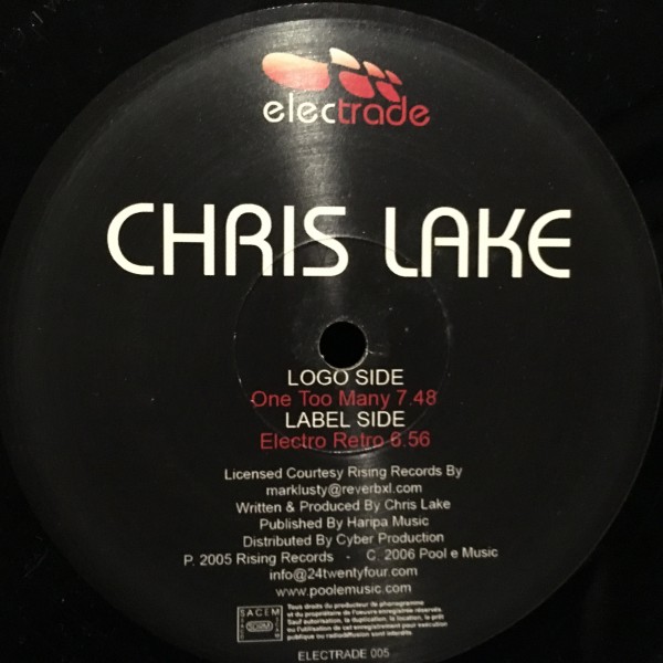 Chris Lake / One Too Many, Electro Retro拍卖