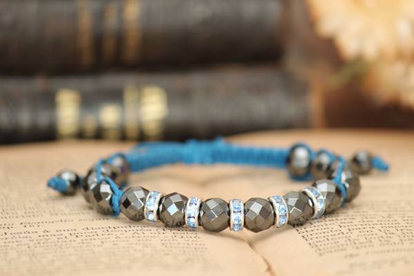 ◆ヘマタイト&ロンデルシャンバラブレスレットB拍卖