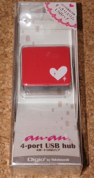 ☆新品☆Digio2 4ポートUSBハブ USB Ver2.0 anan レッドハート拍卖