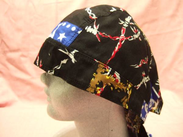 横浜最新 バンセンドクロ♪魅惑のバンダナキャップ 青 送料180円ξbcξ ξ11s拍卖