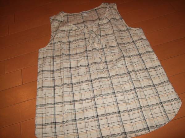 良品○スティーヴンアラン ナチュラルノースリーブトップス○S拍卖