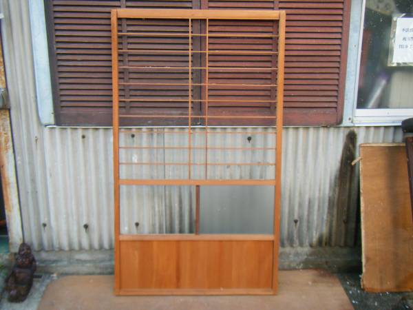 最終値下げ!入札ない場合 年内で出品取りやめます M2754 ④レトロガラス障子戸 木製 京都古民家 アンティーク建具 西濃運輸(個人宅は局留)拍卖