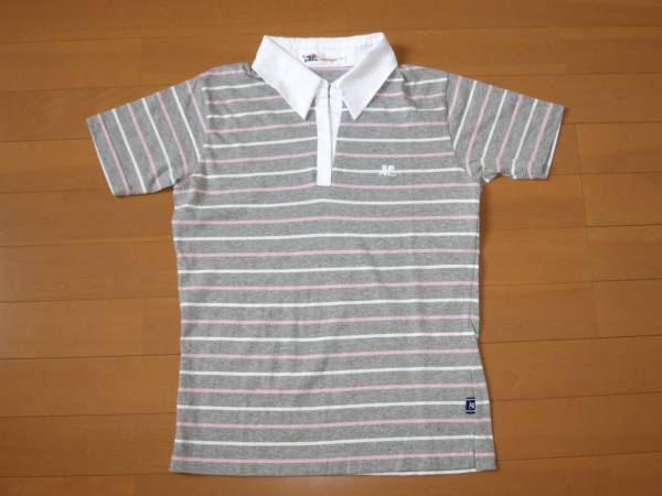 クレージュ(Courreges)半袖スキッパーシャツ 9号M相当 グレー拍卖