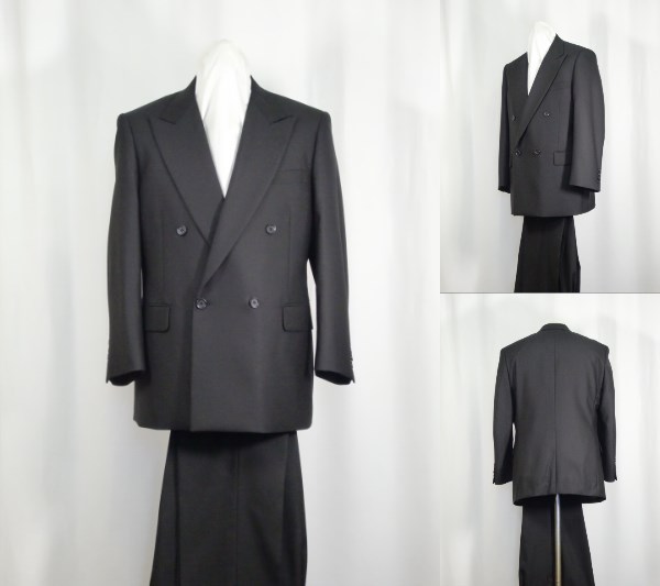 ★☆ A3-76 ダブル4B×1 礼服 新品 春秋冬 黒 ☆★拍卖