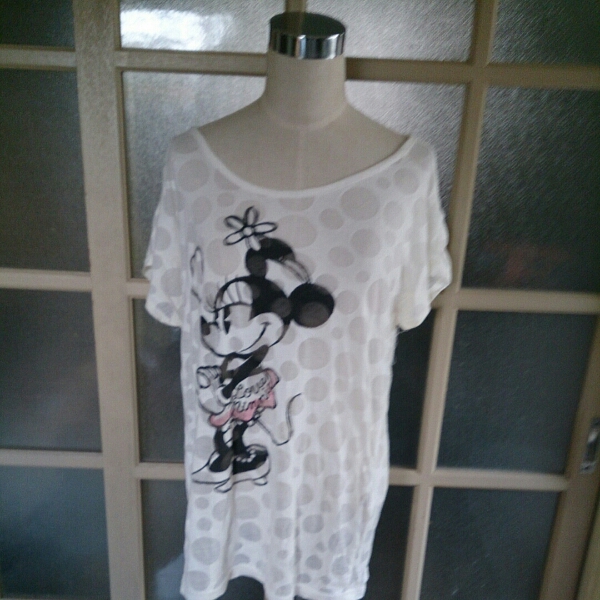 最終出品 タキヒヨーDisney透けドット柄ミニードルマンTシャツ拍卖