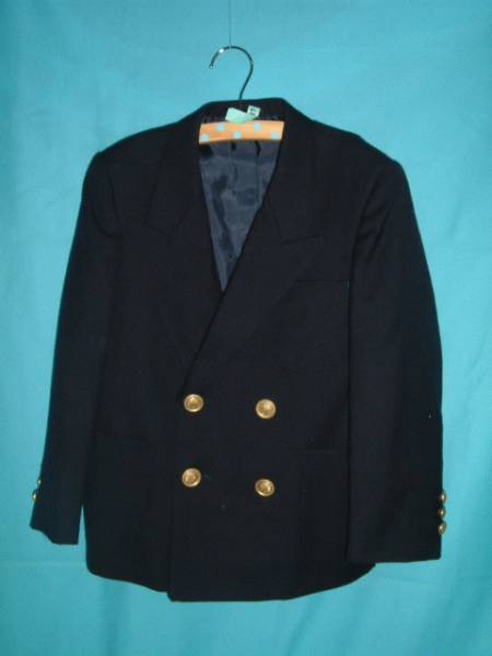 ё OXFORD ё濃紺ダブルブレザー 120拍卖