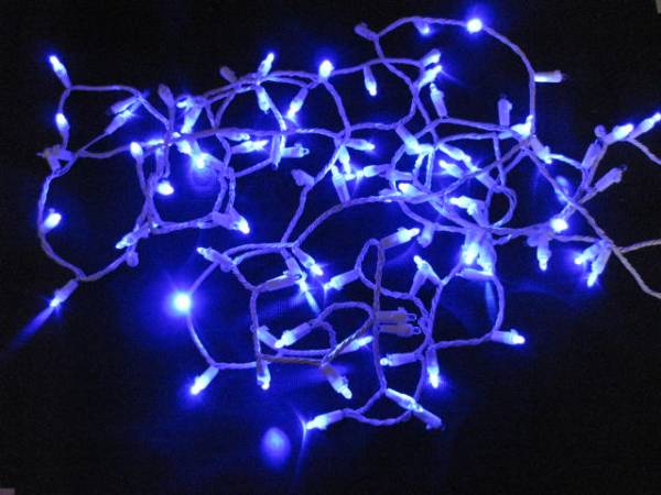 ★送料無料★新品/ケース入/ LEDブルー100球/コントローラー付/未使用★拍卖