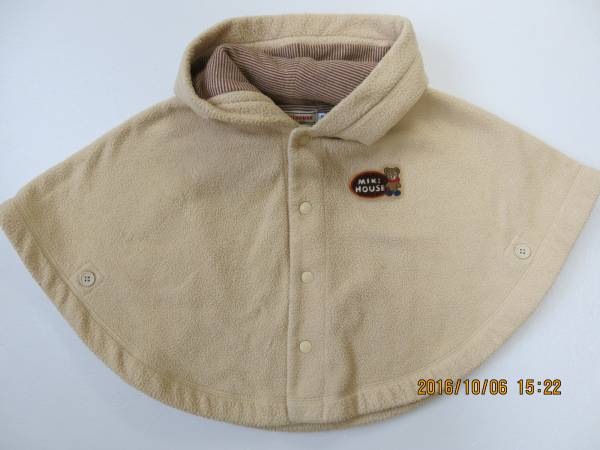 ミキハウス【50・60・70】ぷっちー君のポンチョコート★アウター拍卖