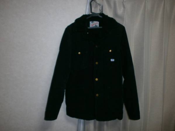 リー × レッドリーチェ ランチコート 黒コーデュ × 黒ボア M拍卖