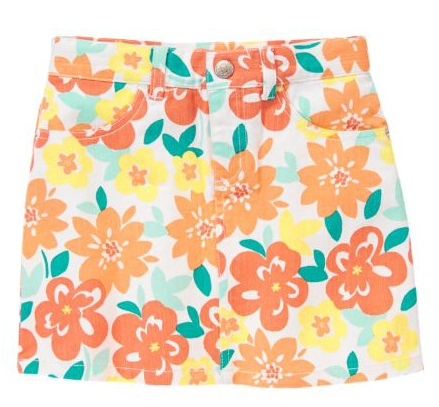 ジンボリー 7T お花 スカート 120 130 新品 gymboree拍卖