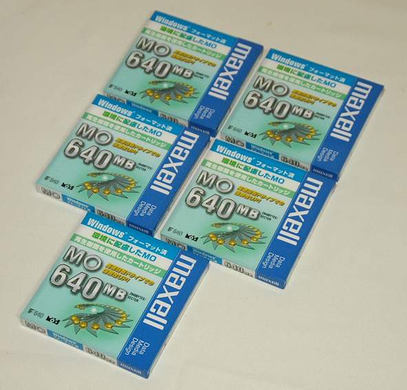 ◆メディアID対応◆maxell(マクセル)/MOディスク MA-M640.WIN.B1E×5枚 /管FLKW拍卖