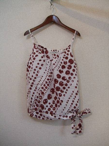 CRAZYaboutanithing白ドットキャミソール(USED)70614②拍卖