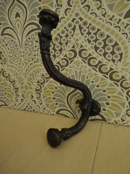 真鍮 アンティーク風 壁掛けフック ゴールド拍卖