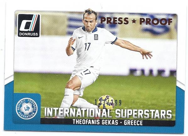 2015 Donruss Soccer T.Gekas IS Bronze Press Proof /299拍卖