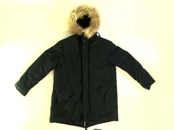 ☆トルジャーノ【TORGIANO】ファーフード 中綿ジャケット M 紺 拍卖