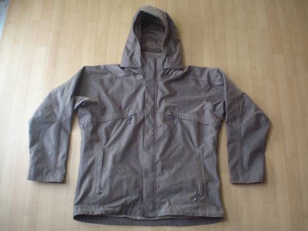 パタゴニア M's Rubicon Jkt ジャケット L ブラウン グレー PATAGONIA ルビコン フーディー シェル ナイロン フード パーカー ブルゾン拍卖
