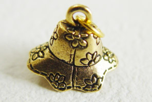 ■即決■フラワー・花柄チューリップハット・ピューターチャーム拍卖