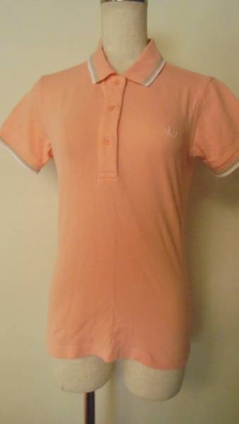 FRED PERRY フレッドペリー 半袖ポロシャツ 襟袖ライン ピンク拍卖